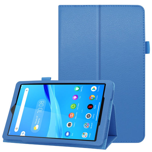 For Lenovo Tab M8/Tab M8 (2nd Gen) Litchi Texture Leather Case Tablet Cover - Baby Blue