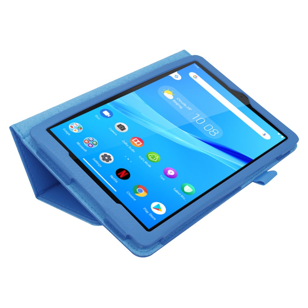 For Lenovo Tab M8/Tab M8 (2nd Gen) Litchi Texture Leather Case Tablet Cover - Baby Blue