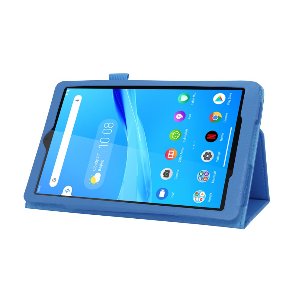 For Lenovo Tab M8/Tab M8 (2nd Gen) Litchi Texture Leather Case Tablet Cover - Baby Blue
