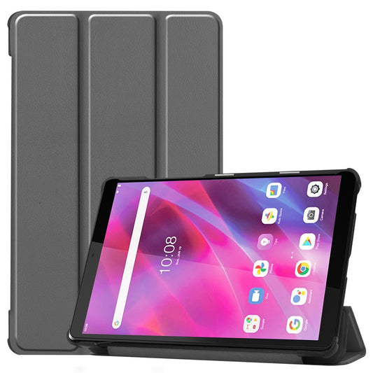 Stable Tri-fold Stand with Stand Leather Tablet Cover for Lenovo Tab M8 HD8505/8705 - Grey