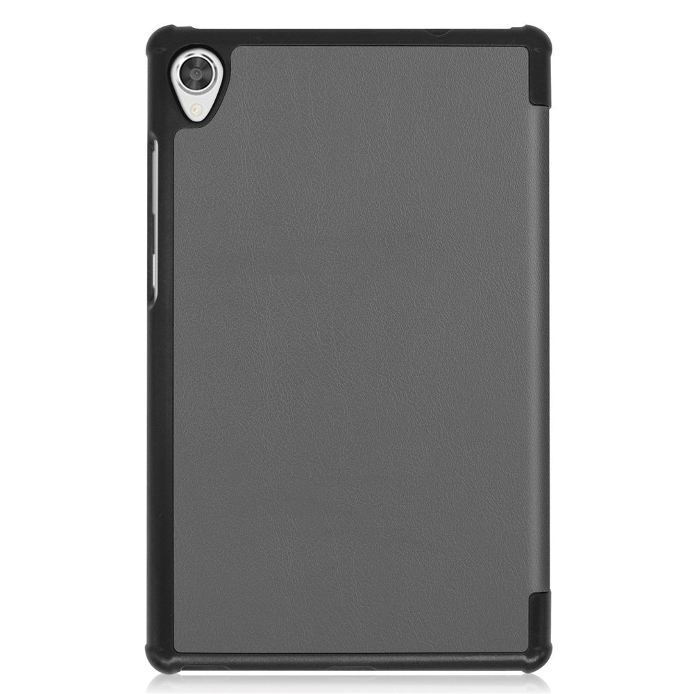 Stable Tri-fold Stand with Stand Leather Tablet Cover for Lenovo Tab M8 HD8505/8705 - Grey