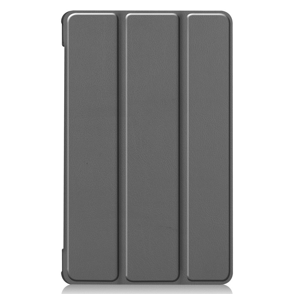 Stable Tri-fold Stand with Stand Leather Tablet Cover for Lenovo Tab M8 HD8505/8705 - Grey