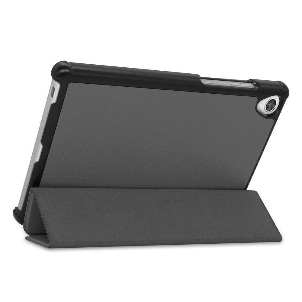 Stable Tri-fold Stand with Stand Leather Tablet Cover for Lenovo Tab M8 HD8505/8705 - Grey