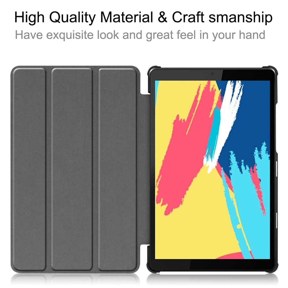 Pattern Printing Leather Tri-fold Stand Tablet Case Cover for Lenovo Tab M8 - Starry Sky