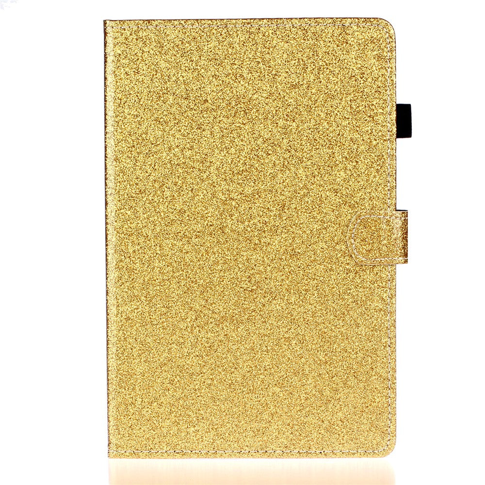 Flash Powder Smart PU Leather Tablet Stand Cover for Lenovo Tab M10 Plus TB-X606F - Yellow