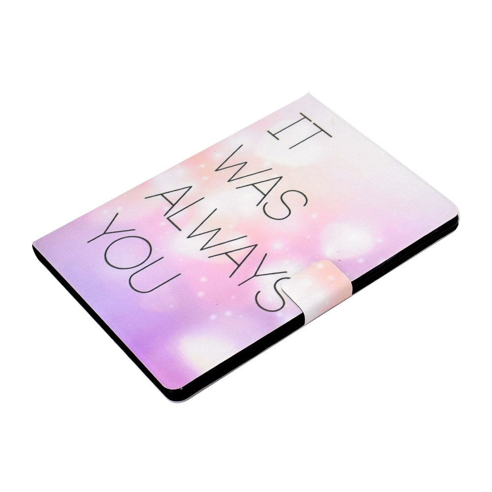 Pattern Printing Leather Stand Tablet Cover for Lenovo Tab M10 TB-X605F - It was always you