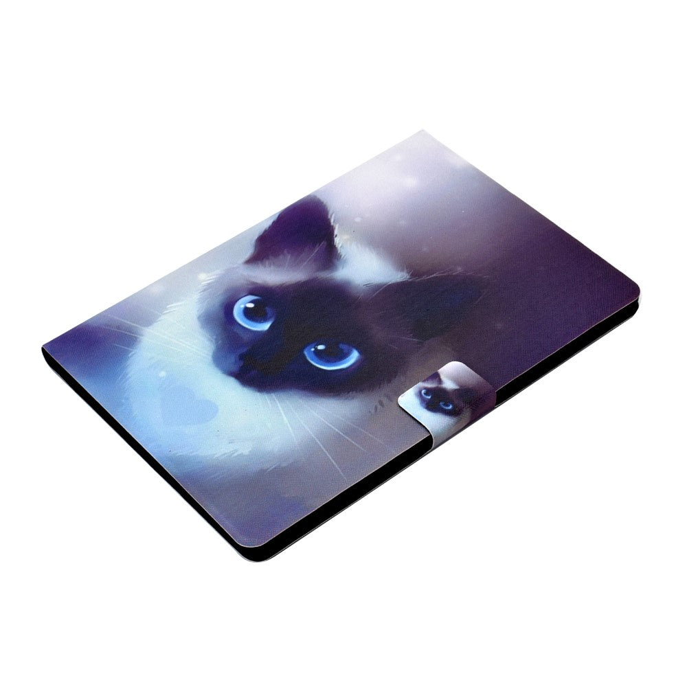 Pattern Printing Leather Stand Tablet Cover for Lenovo Tab M10 TB-X605F - Cat