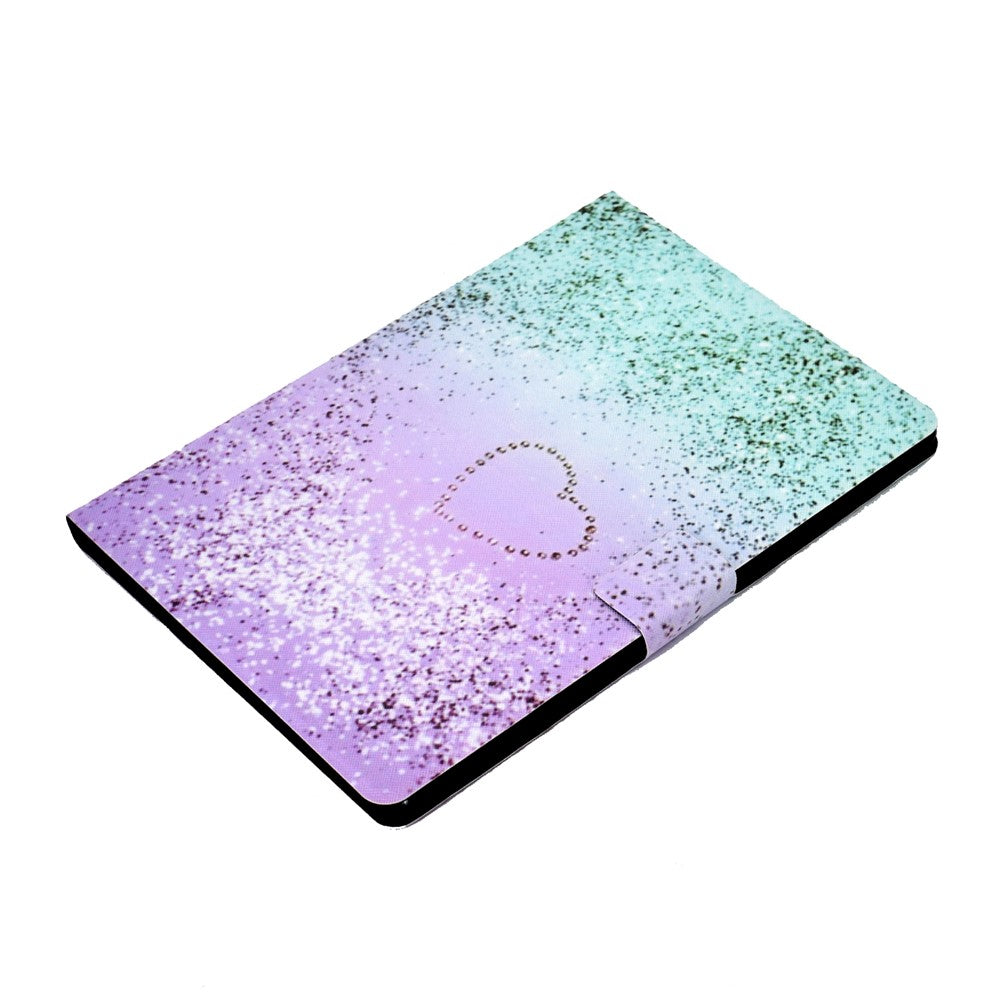 Pattern Printing Leather Stand Tablet Cover for Lenovo Tab M10 TB-X605F - Glittery Element and Heart