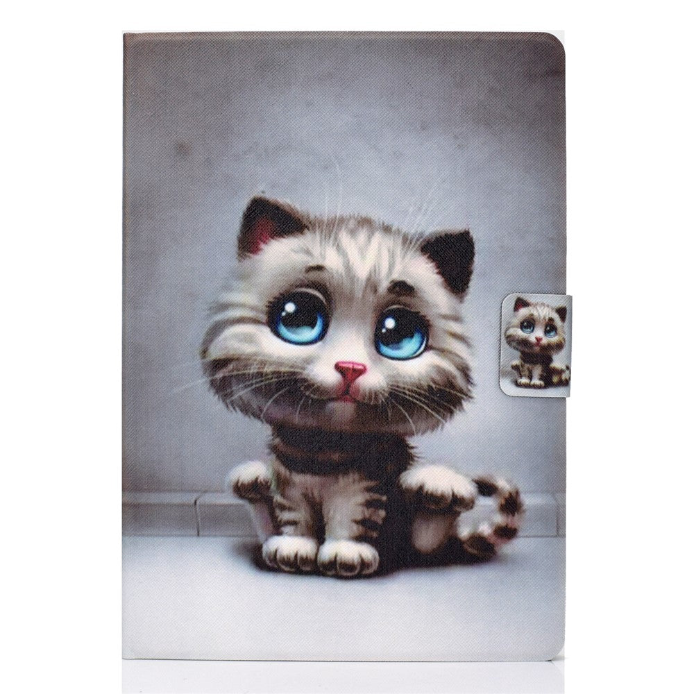 Pattern Printing Leather Stand Tablet Cover for Lenovo Tab M10 TB-X605F - Baby Cat