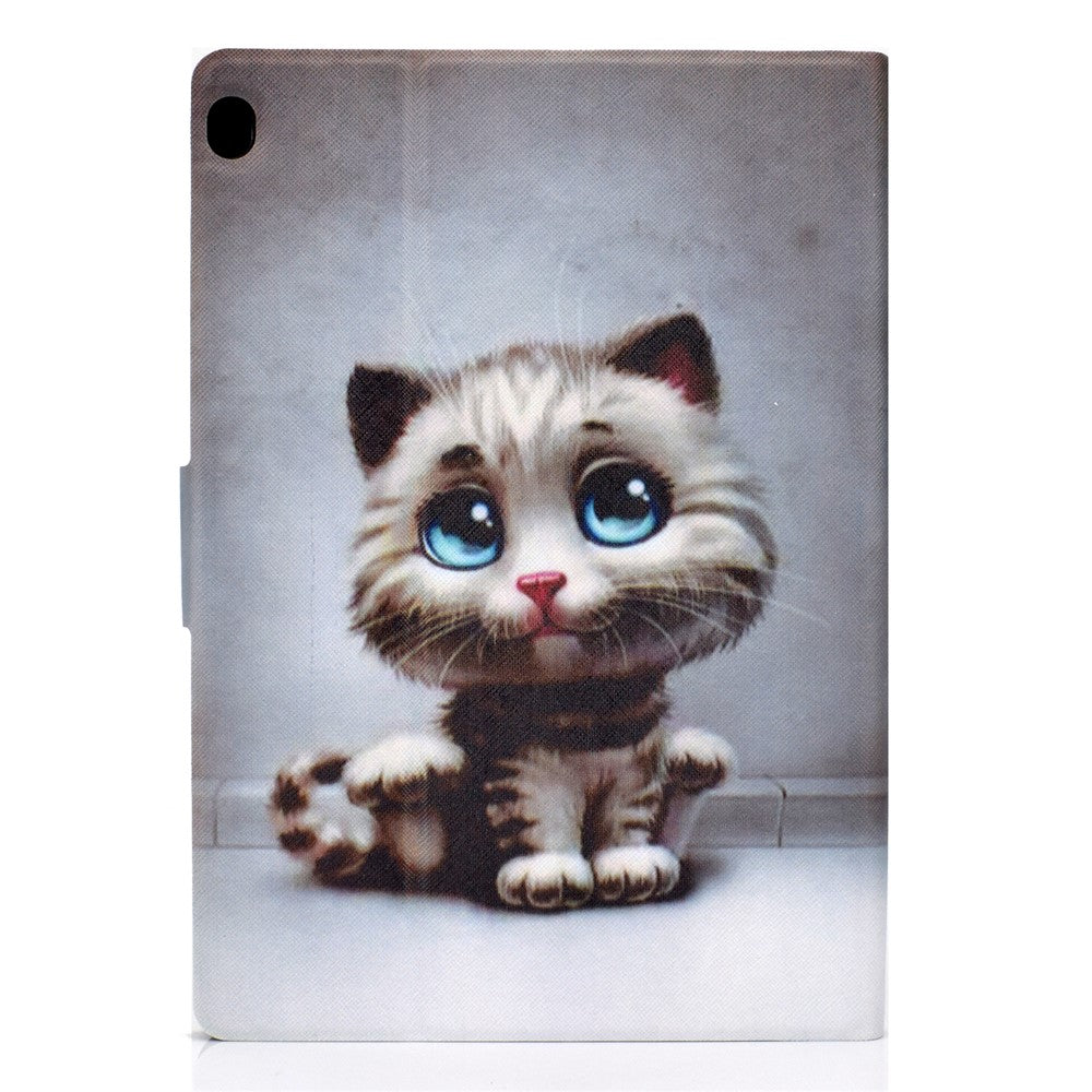 Pattern Printing Leather Stand Tablet Cover for Lenovo Tab M10 TB-X605F - Baby Cat