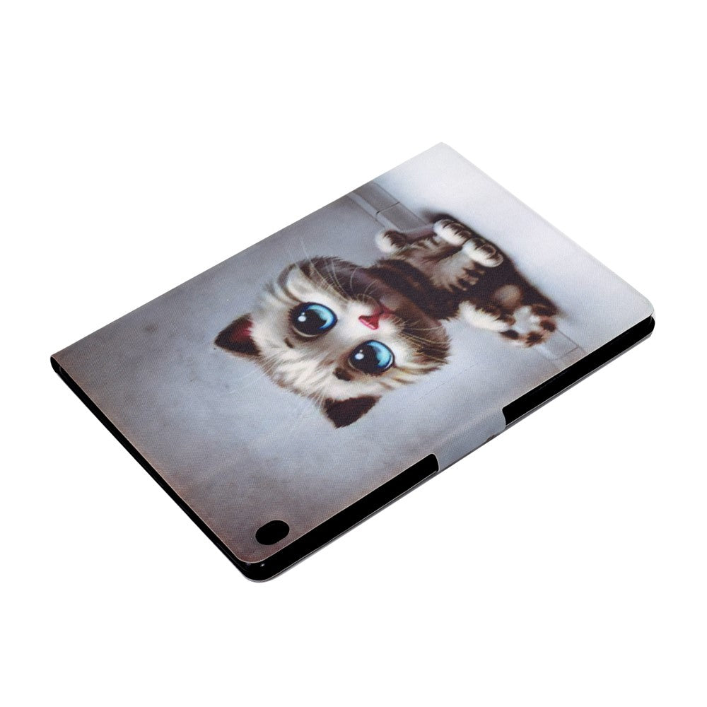 Pattern Printing Leather Stand Tablet Cover for Lenovo Tab M10 TB-X605F - Baby Cat