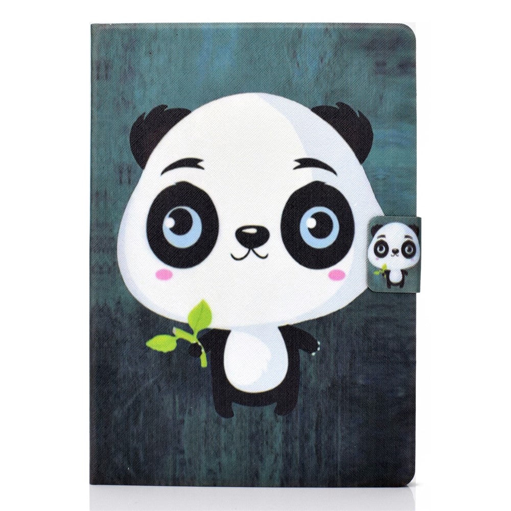 Pattern Printing Leather Stand Tablet Cover for Lenovo Tab M10 TB-X605F - Panda