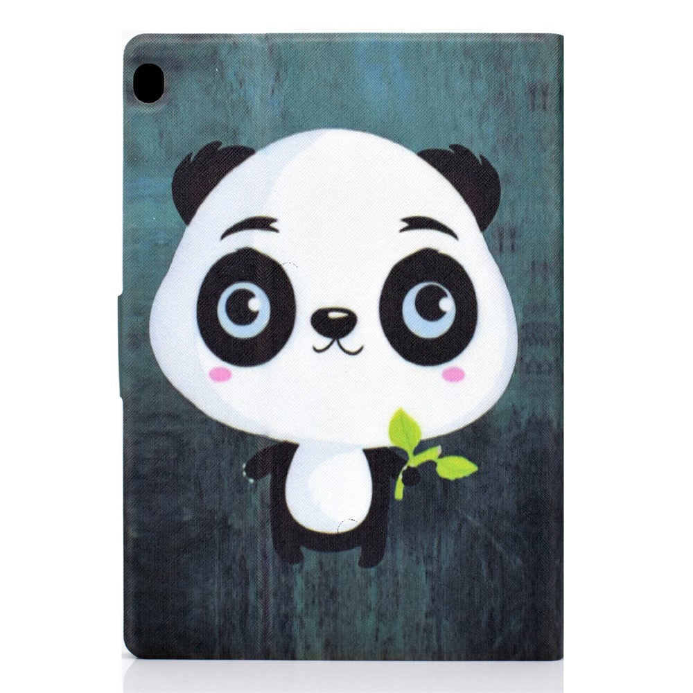 Pattern Printing Leather Stand Tablet Cover for Lenovo Tab M10 TB-X605F - Panda