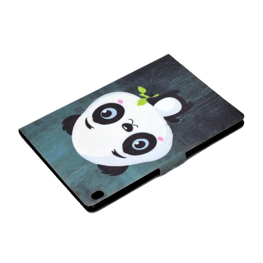 Pattern Printing Leather Stand Tablet Cover for Lenovo Tab M10 TB-X605F - Panda