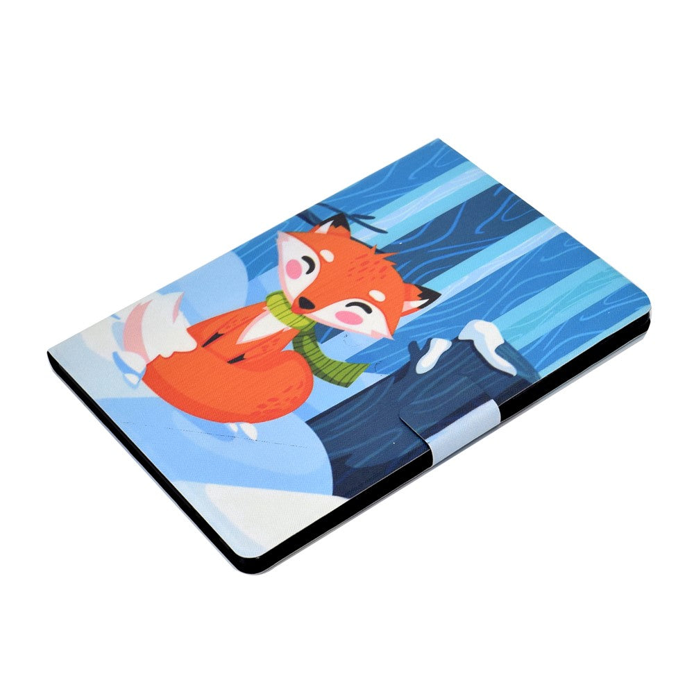 Pattern Printing Leather Stand Tablet Cover for Lenovo Tab M10 TB-X605F - Fox