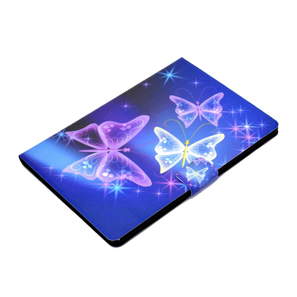 Pattern Printing Leather Stand Tablet Cover for Lenovo Tab M10 TB-X605F - Purple Butterlies