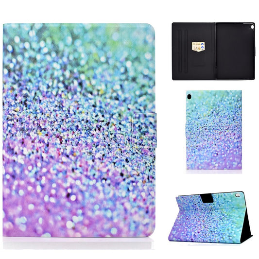 Pattern Printing Leather Stand Tablet Cover for Lenovo Tab M10 TB-X605F - Gilttery Element