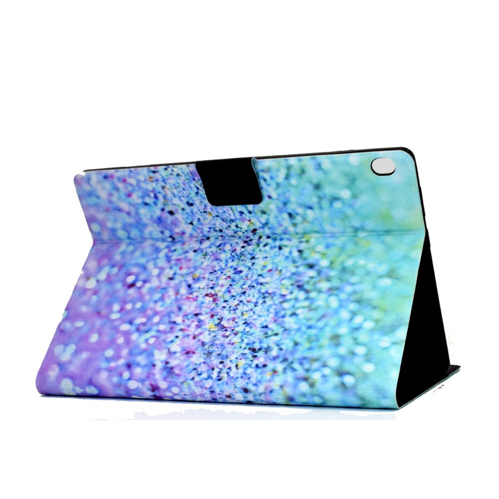 Pattern Printing Leather Stand Tablet Cover for Lenovo Tab M10 TB-X605F - Gilttery Element