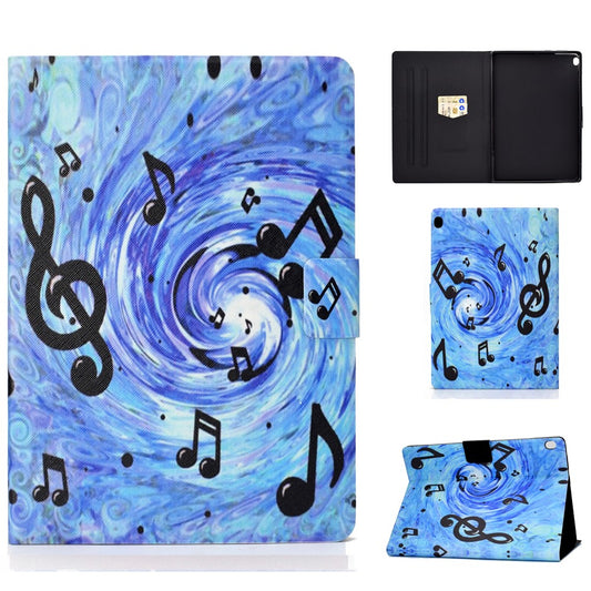 Pattern Printing Leather Stand Tablet Cover for Lenovo Tab M10 TB-X605F - Music Symbol