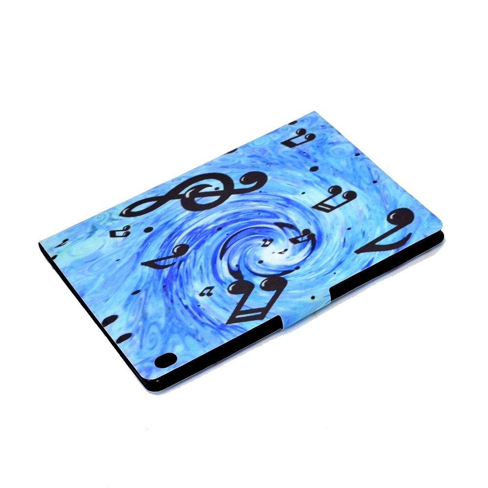 Pattern Printing Leather Stand Tablet Cover for Lenovo Tab M10 TB-X605F - Music Symbol