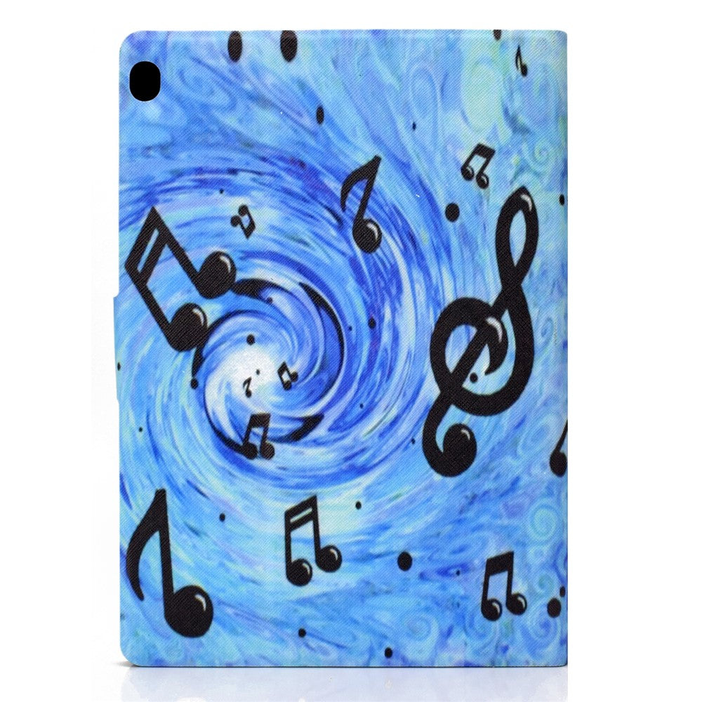 Pattern Printing Leather Stand Tablet Cover for Lenovo Tab M10 TB-X605F - Music Symbol