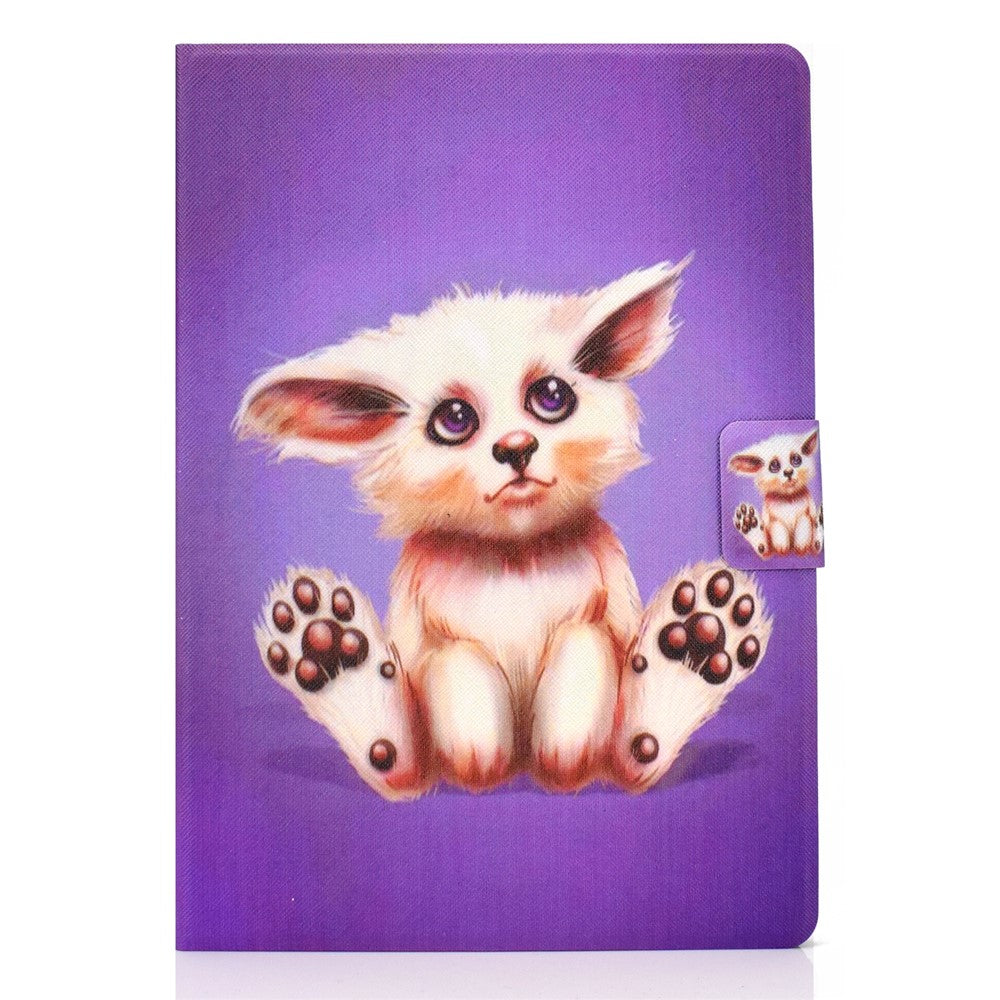 Pattern Printing Leather Stand Tablet Cover for Lenovo Tab M10 TB-X605F - Abyssinian Cat