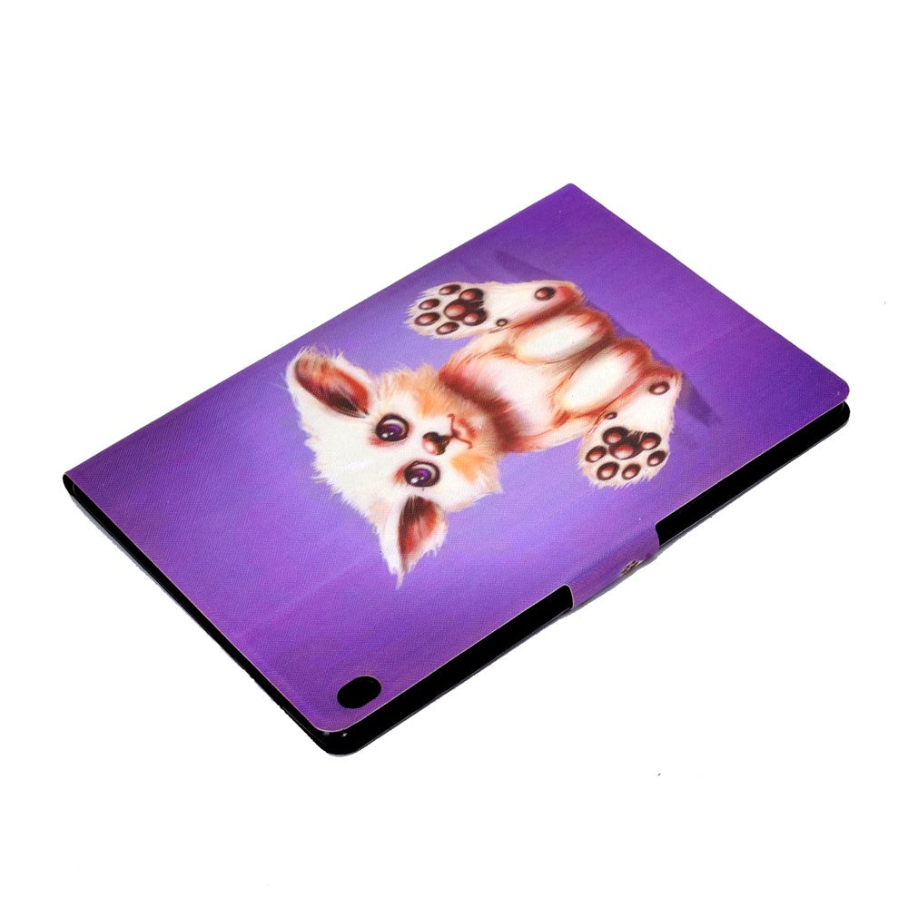 Pattern Printing Leather Stand Tablet Cover for Lenovo Tab M10 TB-X605F - Abyssinian Cat