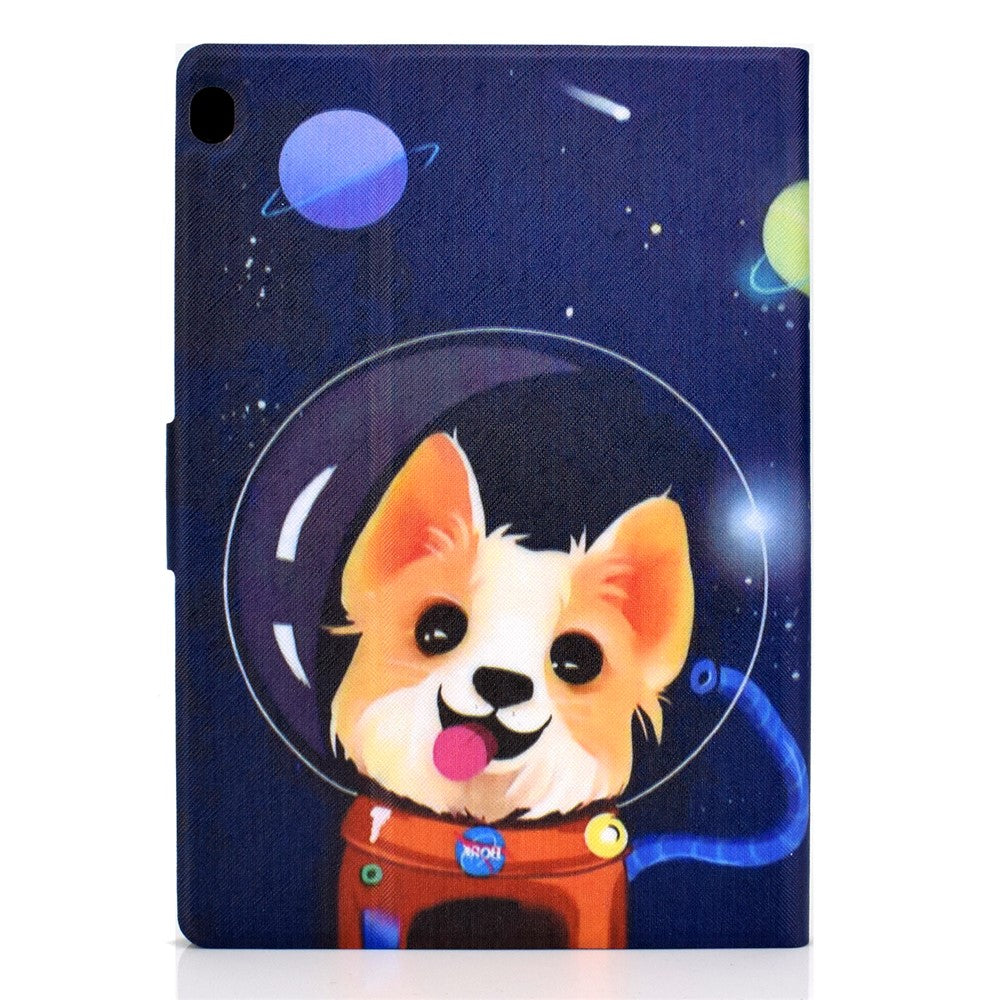 Pattern Printing Leather Stand Tablet Cover for Lenovo Tab M10 TB-X605F - Aerospace Dog