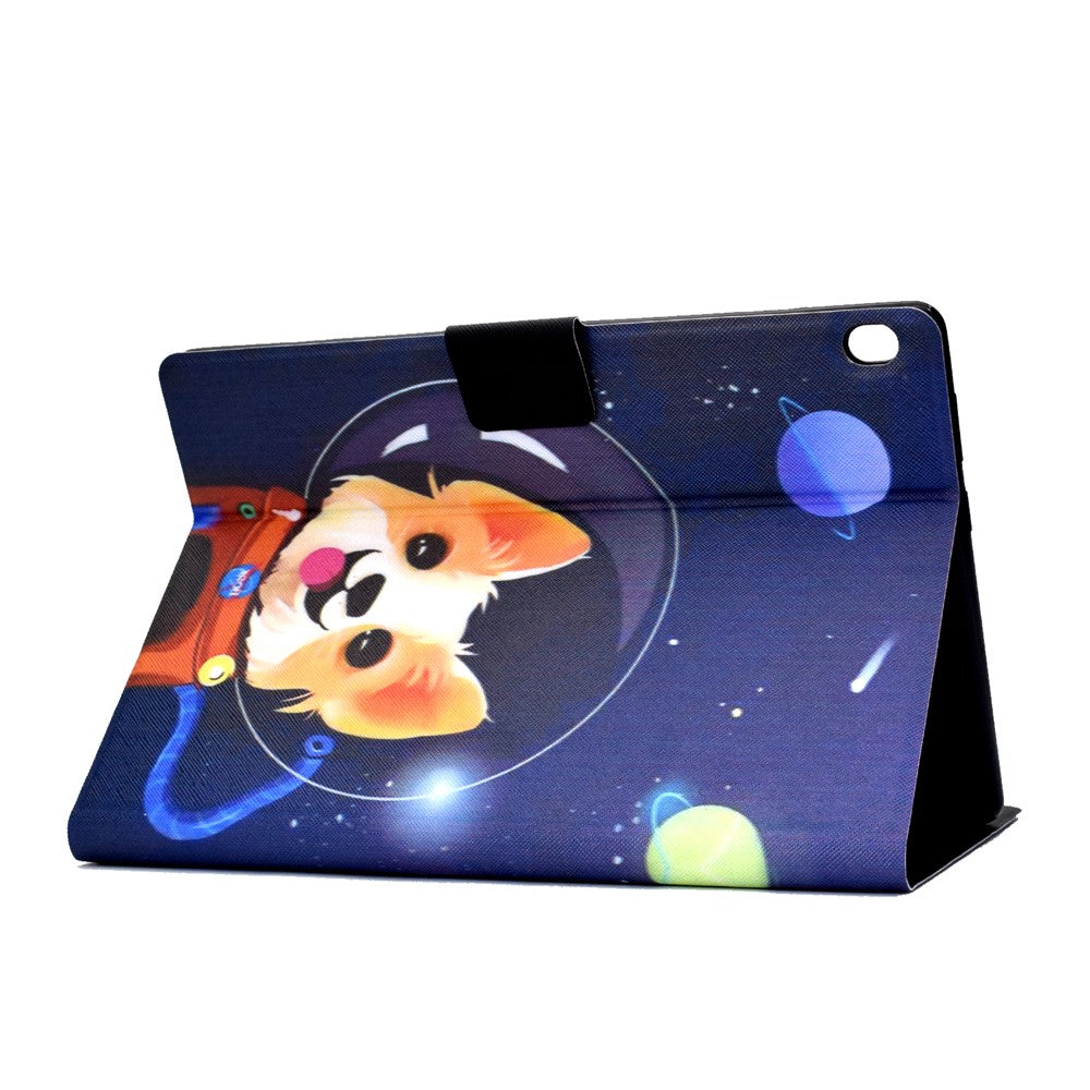 Pattern Printing Leather Stand Tablet Cover for Lenovo Tab M10 TB-X605F - Aerospace Dog