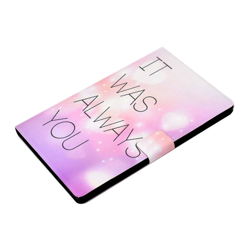 Pattern Printing Leather Stand Tablet Shell for Lenovo Tab M10 Plus TB-X606F - It was always you