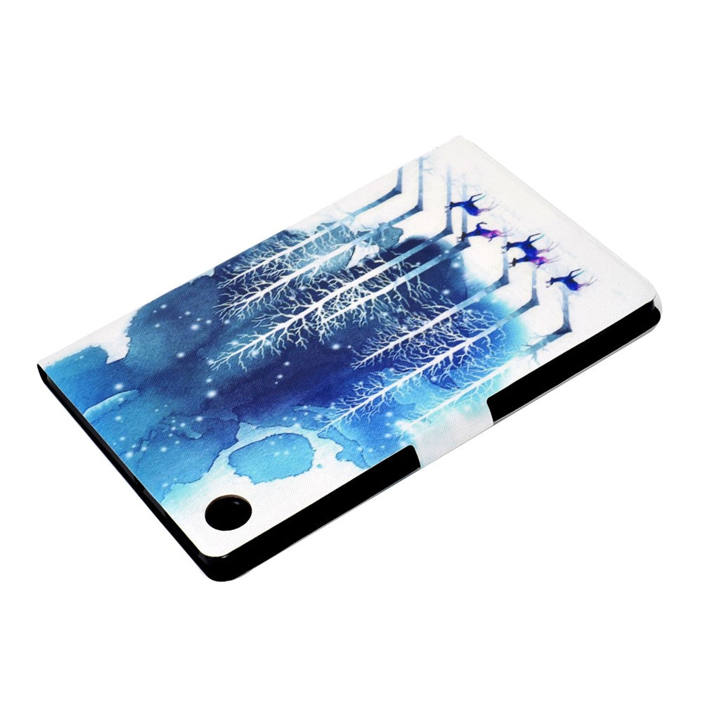 Pattern Printing Leather Stand Tablet Shell for Lenovo Tab M10 Plus TB-X606F - Forest and Elk
