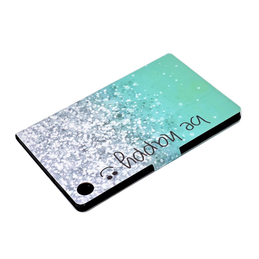 Pattern Printing Leather Stand Tablet Shell for Lenovo Tab M10 Plus TB-X606F - Be Happy