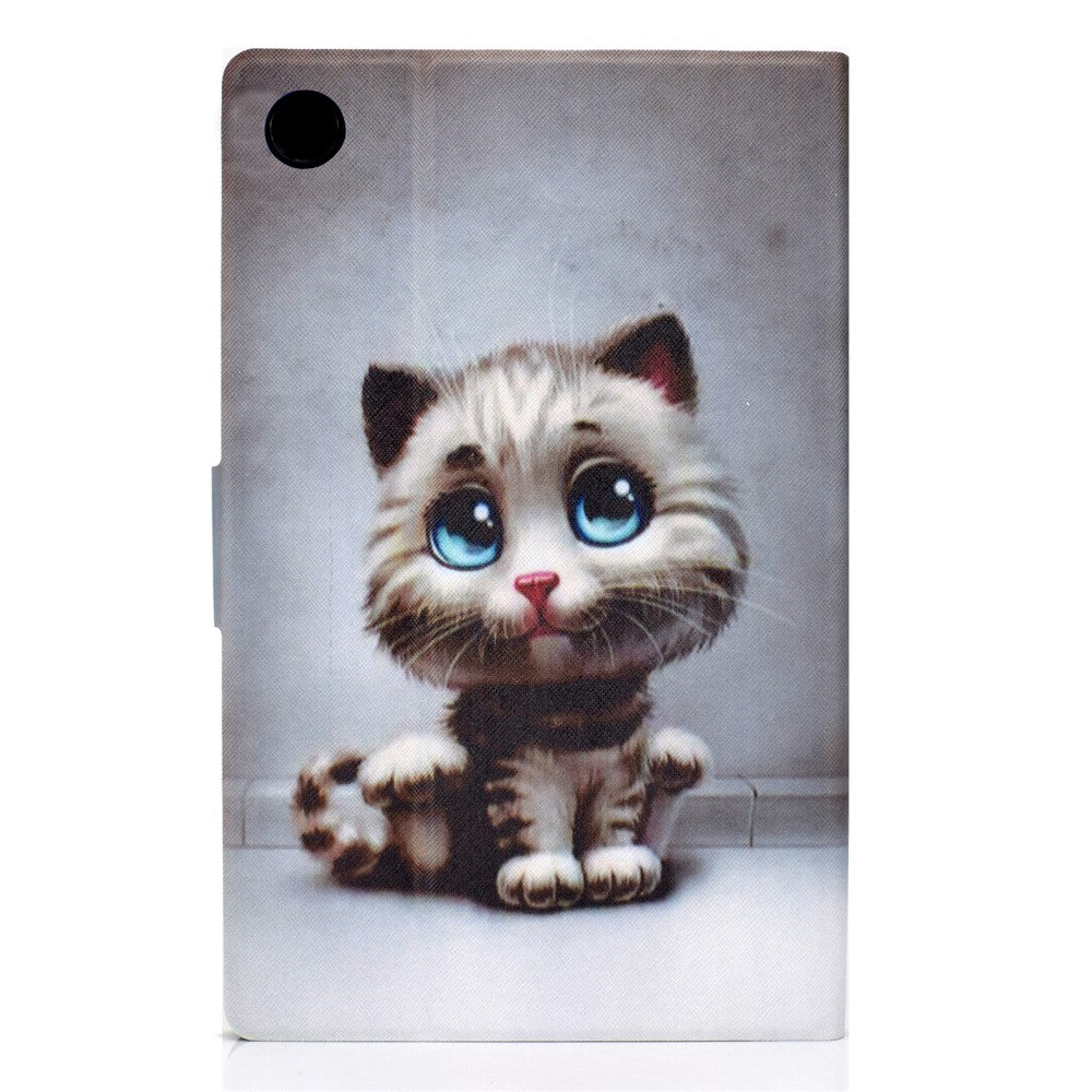 Pattern Printing Leather Stand Tablet Shell for Lenovo Tab M10 Plus TB-X606F - Baby Cat