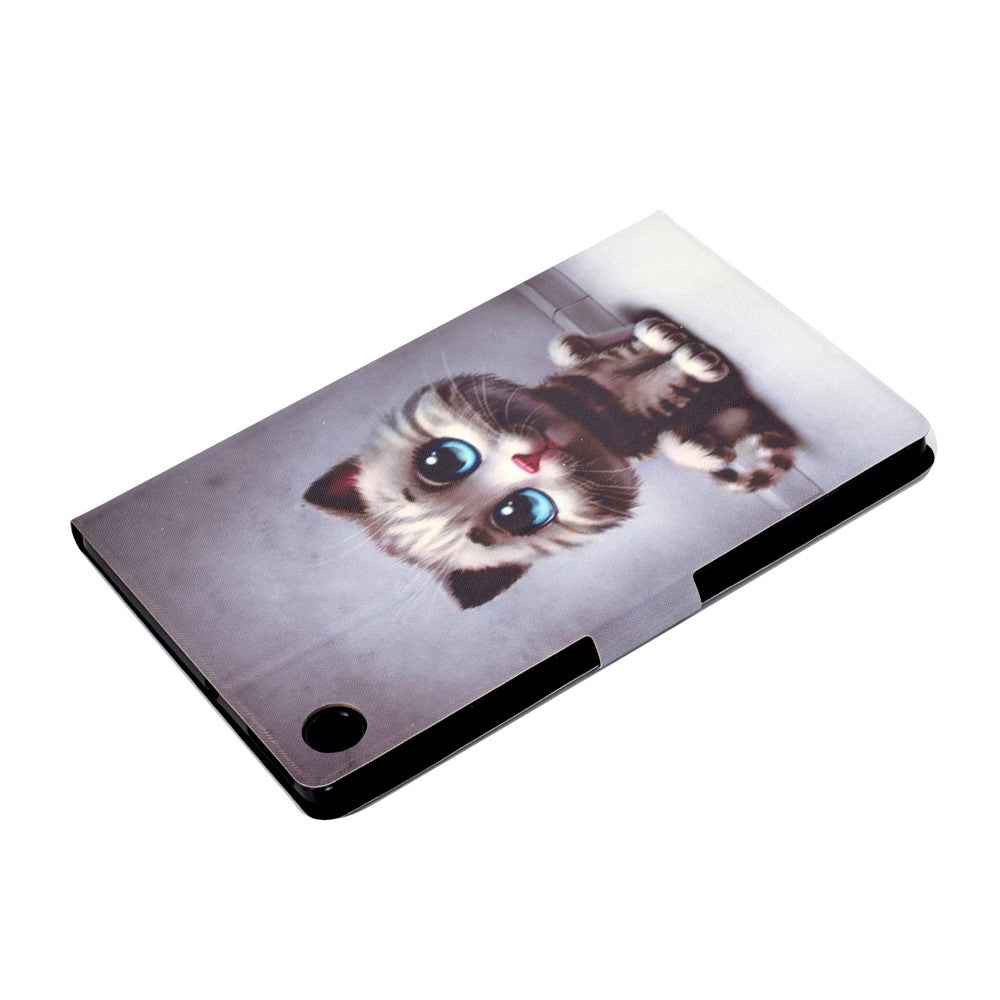 Pattern Printing Leather Stand Tablet Shell for Lenovo Tab M10 Plus TB-X606F - Baby Cat