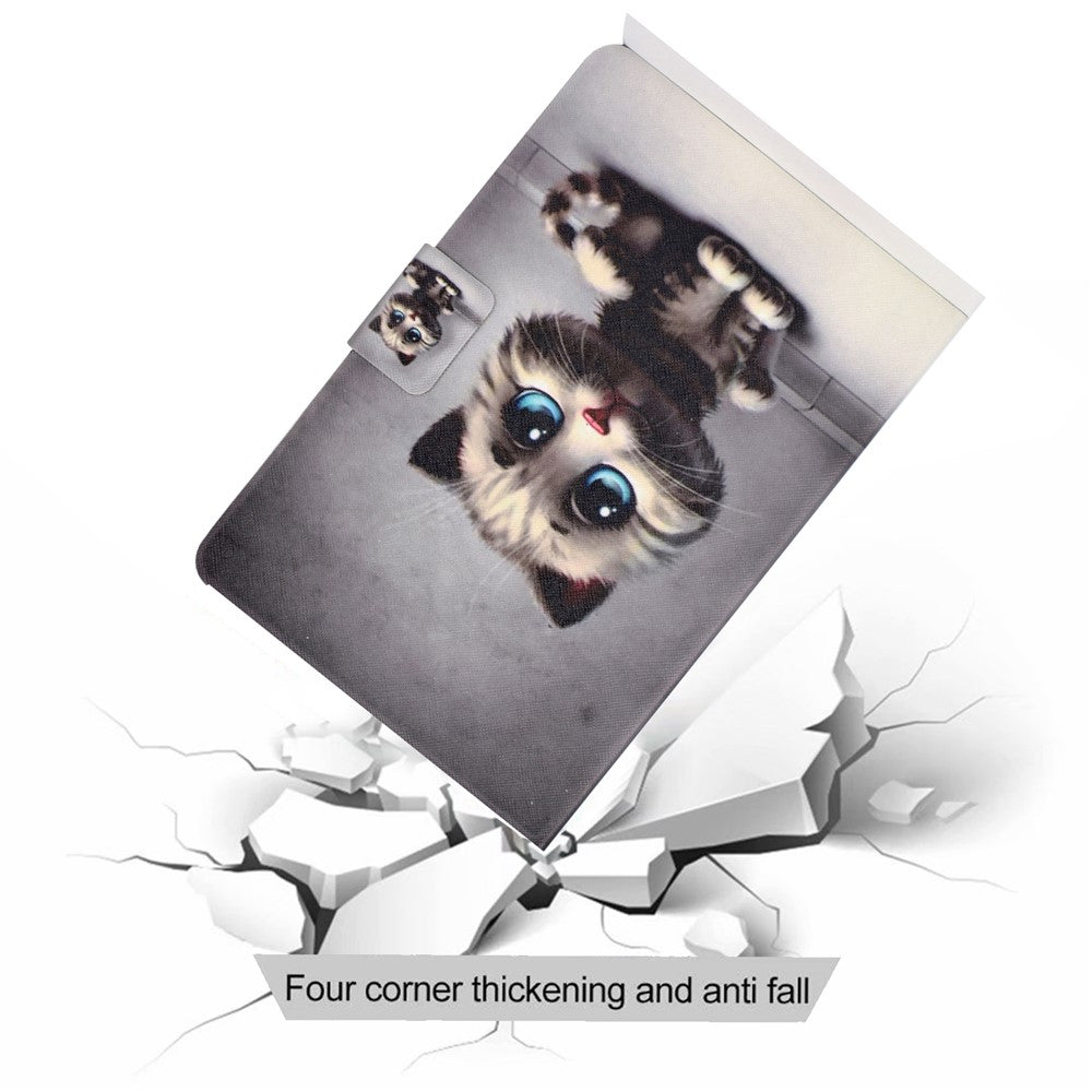 Pattern Printing Leather Stand Tablet Shell for Lenovo Tab M10 Plus TB-X606F - Baby Cat