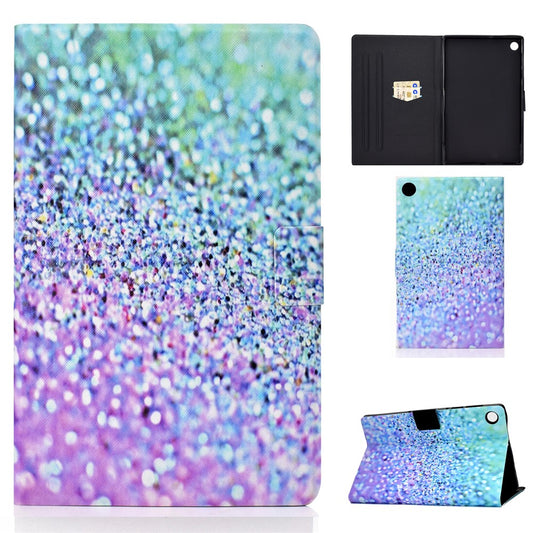 Pattern Printing Leather Stand Tablet Shell for Lenovo Tab M10 Plus TB-X606F - Gilttery Element