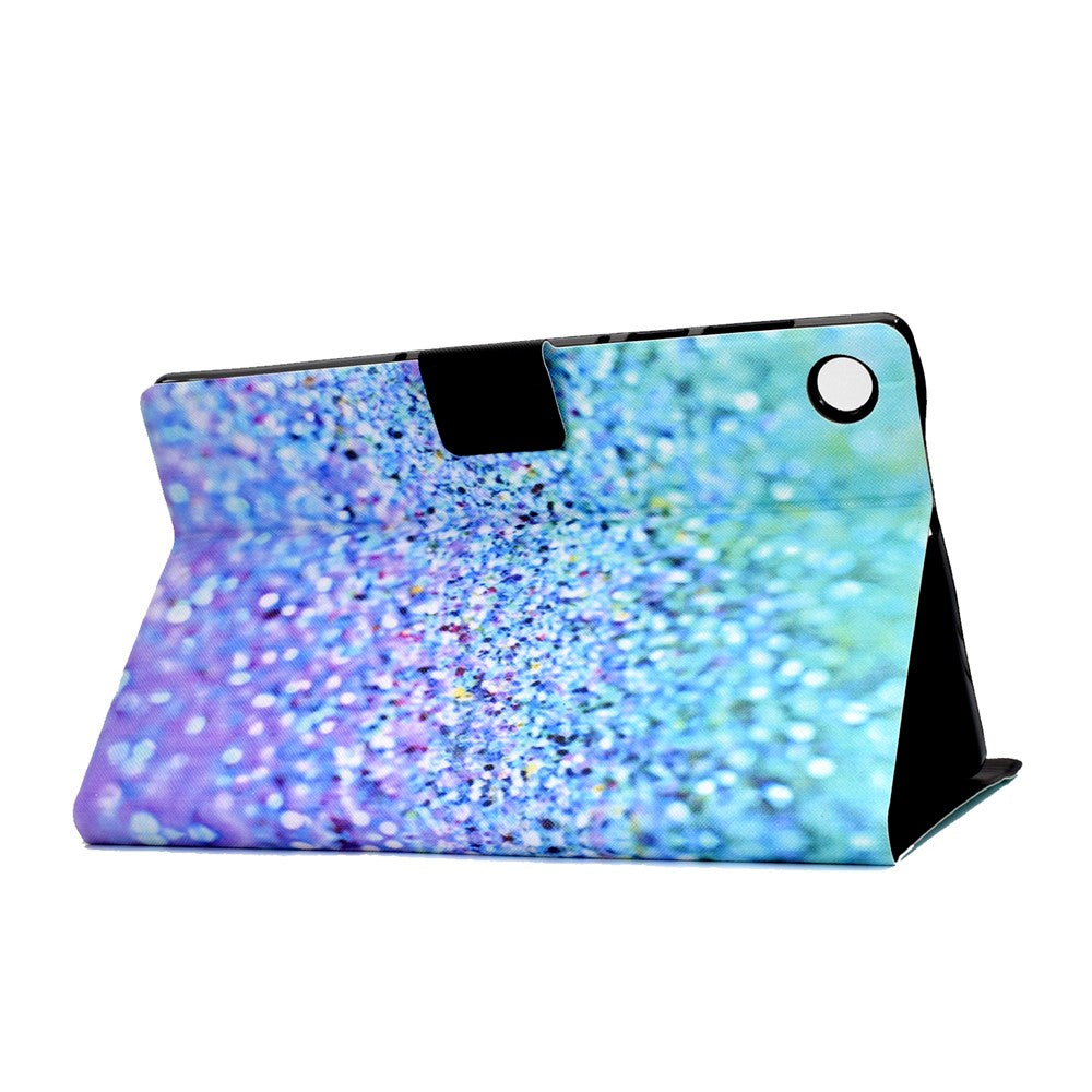 Pattern Printing Leather Stand Tablet Shell for Lenovo Tab M10 Plus TB-X606F - Gilttery Element