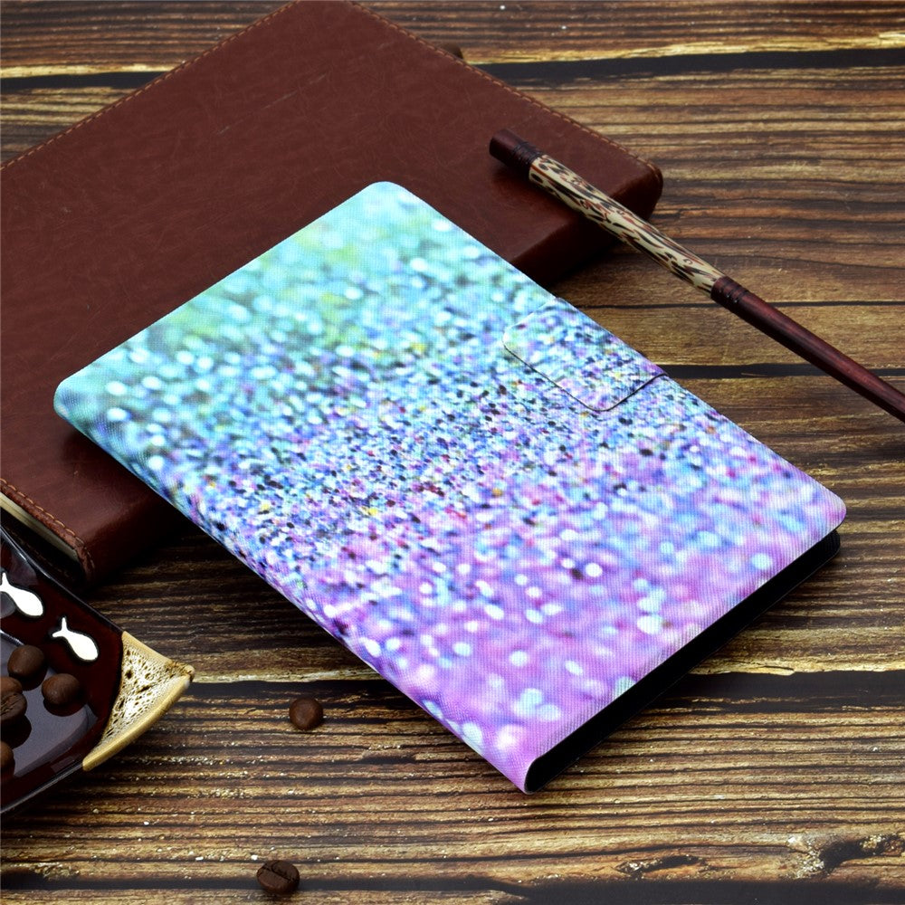 Pattern Printing Leather Stand Tablet Shell for Lenovo Tab M10 Plus TB-X606F - Gilttery Element