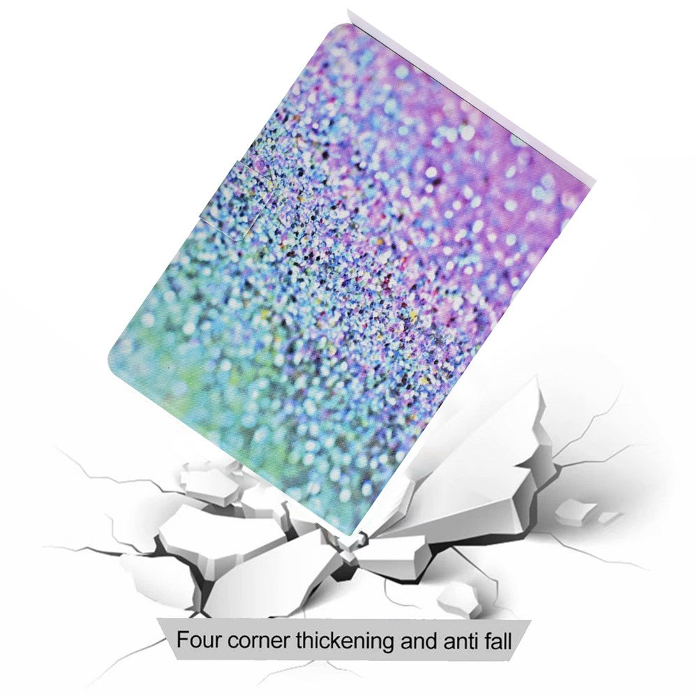 Pattern Printing Leather Stand Tablet Shell for Lenovo Tab M10 Plus TB-X606F - Gilttery Element