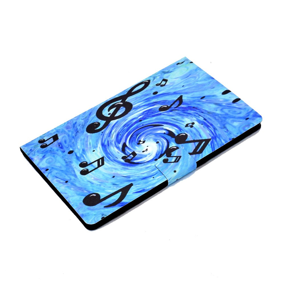 Pattern Printing Leather Stand Tablet Shell for Lenovo Tab M10 Plus TB-X606F - Music Symbol