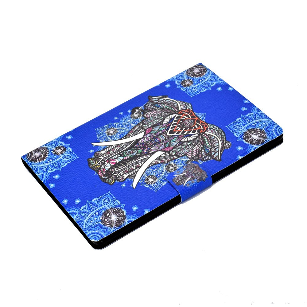 Pattern Printing Leather Stand Tablet Shell for Lenovo Tab M10 Plus TB-X606F - Elephant
