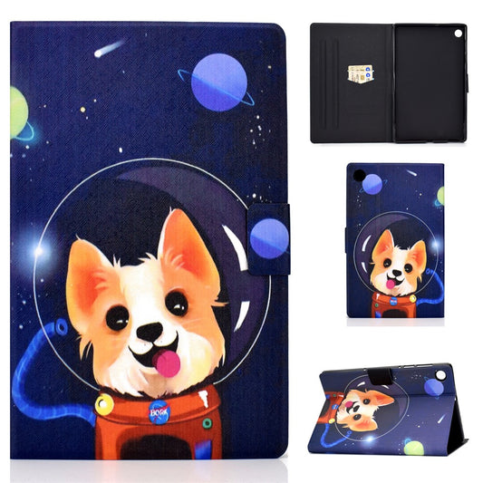 Pattern Printing Leather Stand Tablet Shell for Lenovo Tab M10 Plus TB-X606F - Aerospace Dog