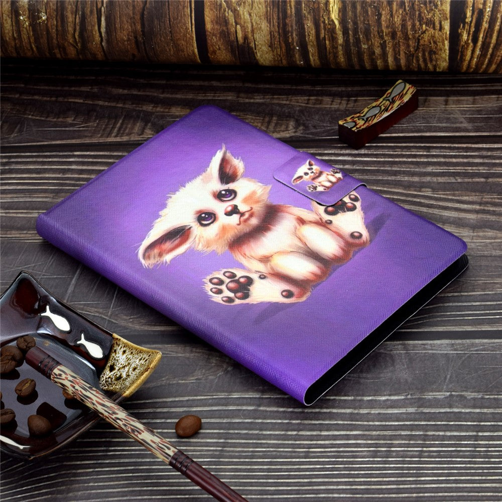 Pattern Printing Leather Stand Tablet Shell for Lenovo Tab M10 Plus TB-X606F - Abyssinian Cat