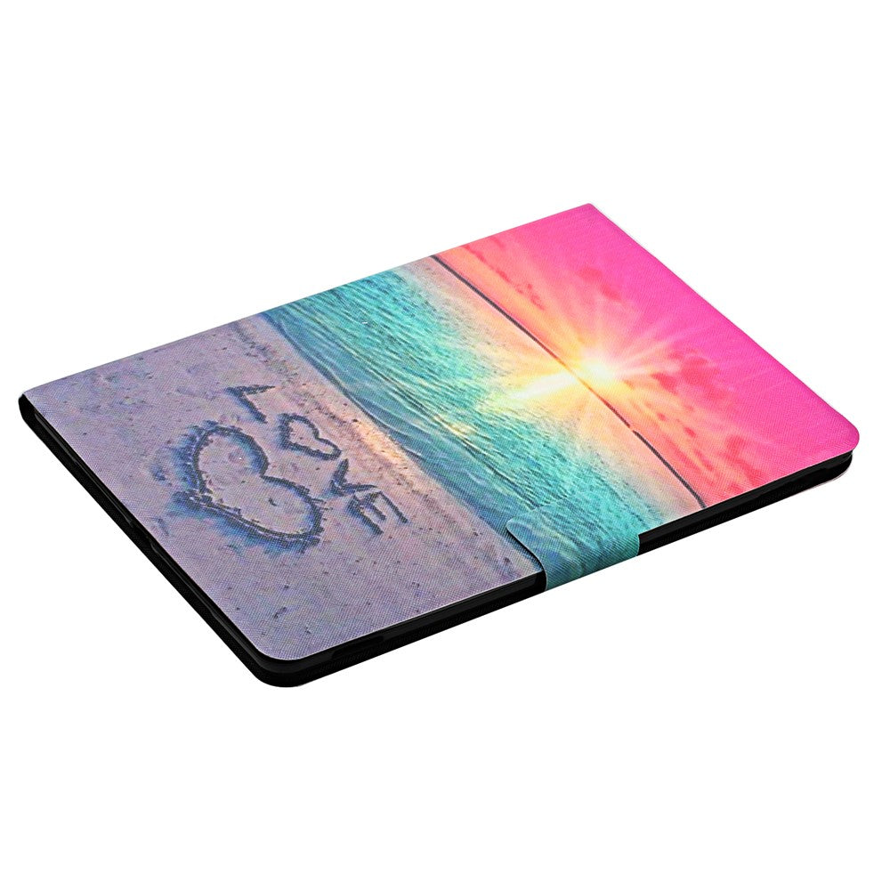 Pattern Printing Card Slots Stand Leather Cover for Lenovo Tab M10 Plus TB-X606F - Seaside Love
