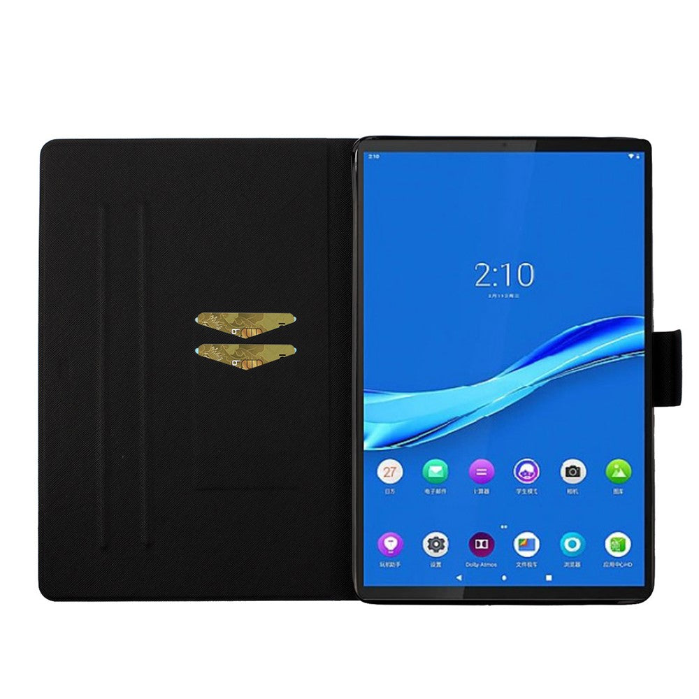 Pattern Printing Card Slots Stand Leather Cover for Lenovo Tab M10 Plus TB-X606F - Seaside Love