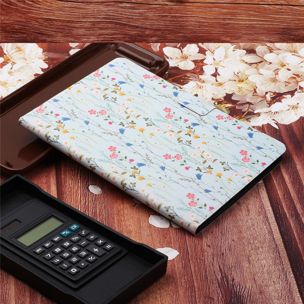 Flower Pattern Printing Tablet Cover for Lenovo Tab M10 TB-X605F - Red Flower