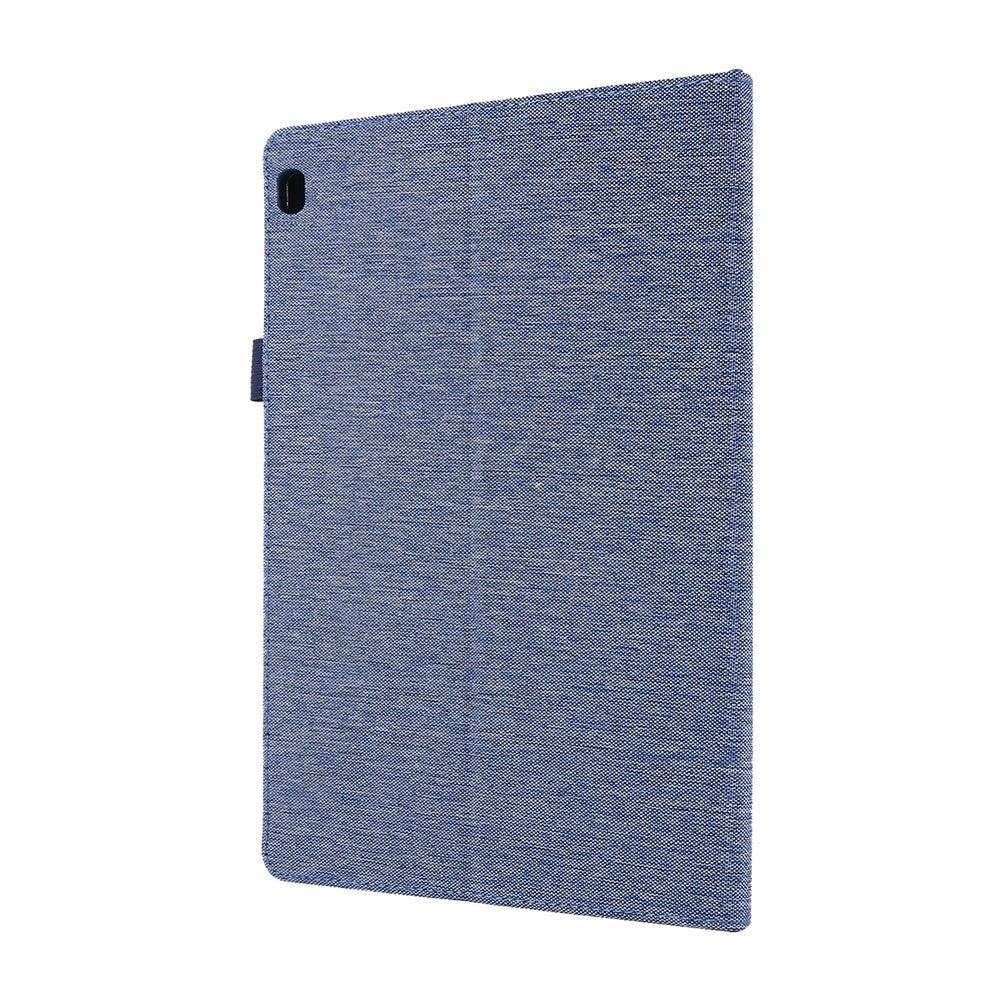 Cloth Texture Card Slots Leather Protective Case for Lenovo Tab M10 TB-X605F - Blue