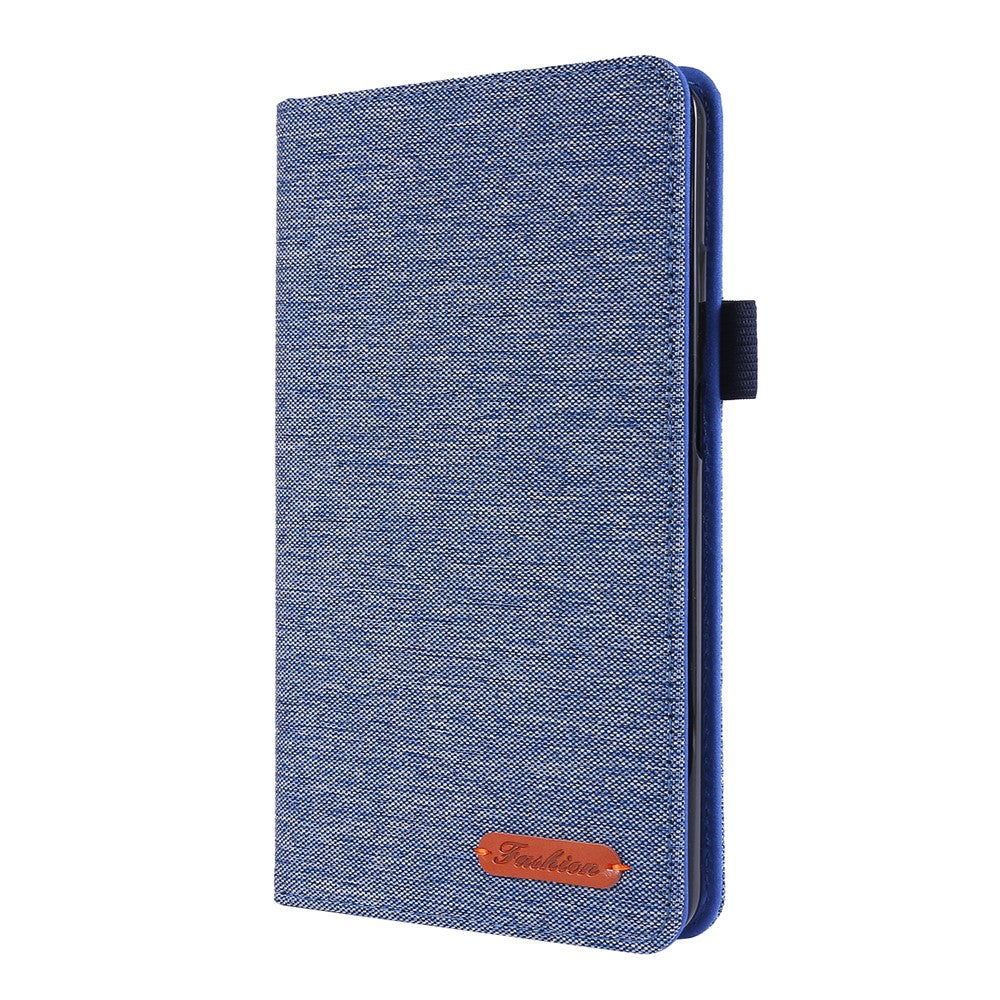 Cloth Texture Card Slots Stand Leather Protective Cover for  Lenovo Tab M7 (2nd Gen) TB-7305F / (3rd Gen) - Blue