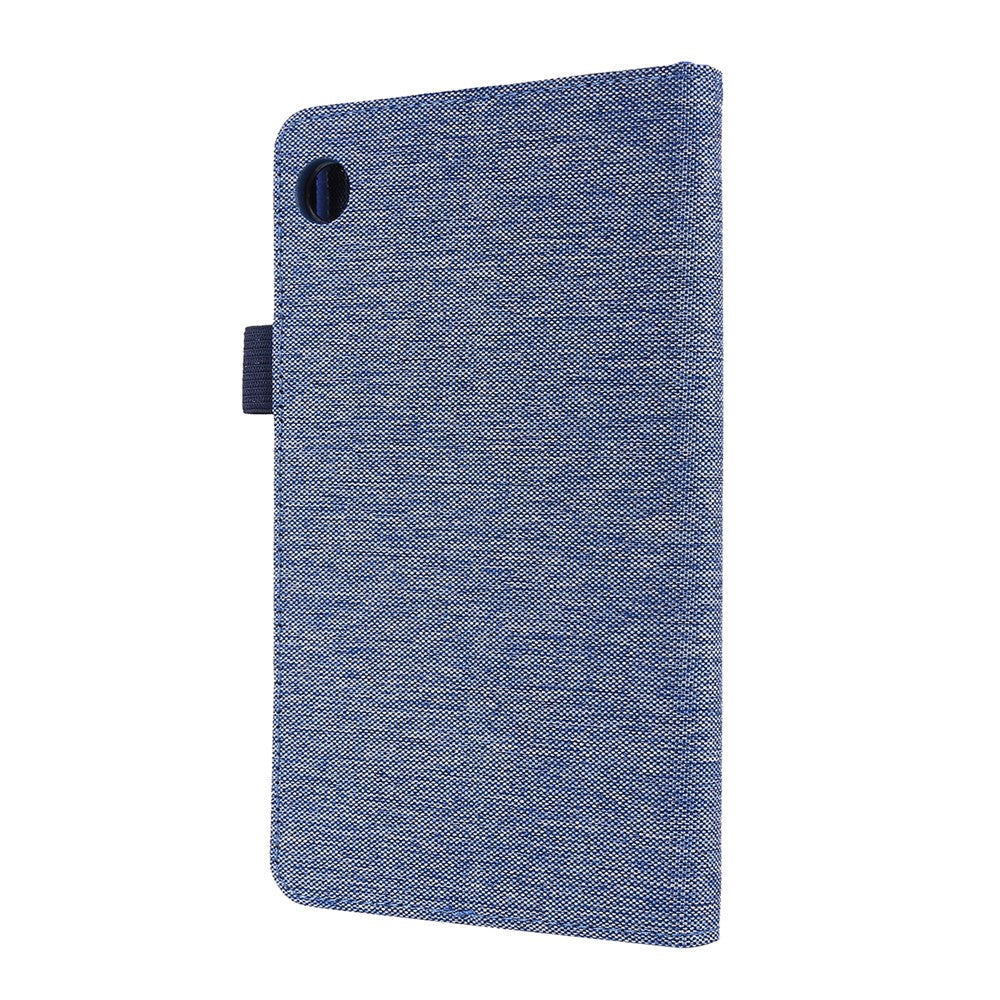 Cloth Texture Card Slots Stand Leather Protective Cover for  Lenovo Tab M7 (2nd Gen) TB-7305F / (3rd Gen) - Blue
