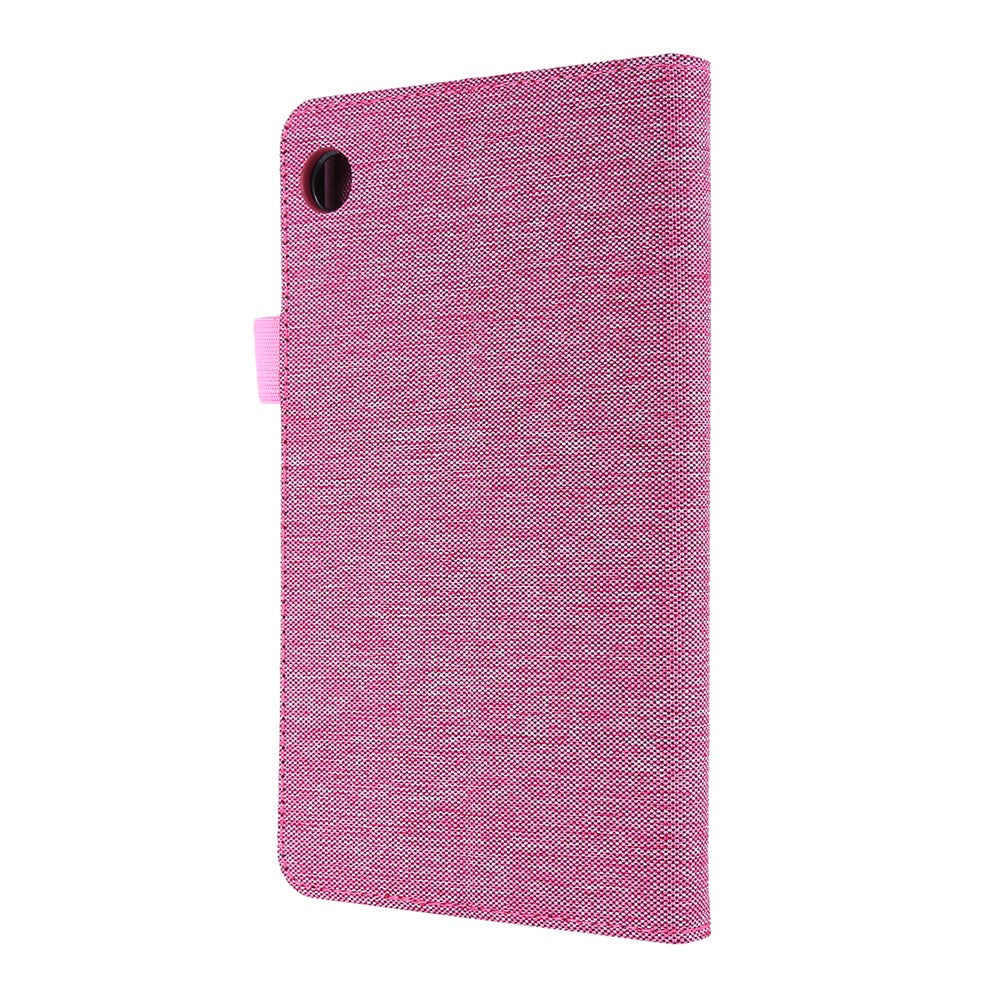 Cloth Texture Card Slots Stand Leather Protective Cover for  Lenovo Tab M7 (2nd Gen) TB-7305F / (3rd Gen) - Pink